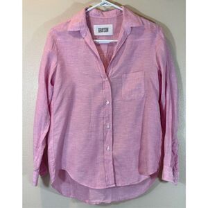 Grayson “The Hero” 100% Linen Button Down Collared Shirt Women’s Size XS